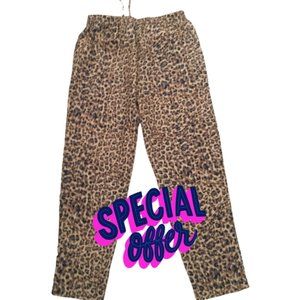 🌸6/$20 Leopard print poly chiffon pant